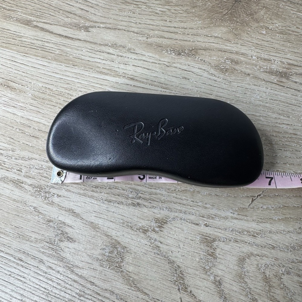 Ray Ban Black Clamshell Hard Sided Glasses Eyeglasses Sunglass Case - Picture 6 of 8